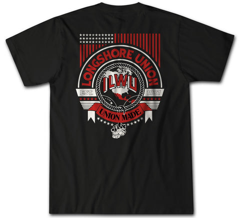 USA Longshore Union - ILWU T Shirt - Short Sleeve