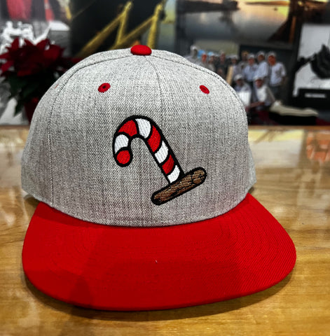 Candy Cane Snapback Cap